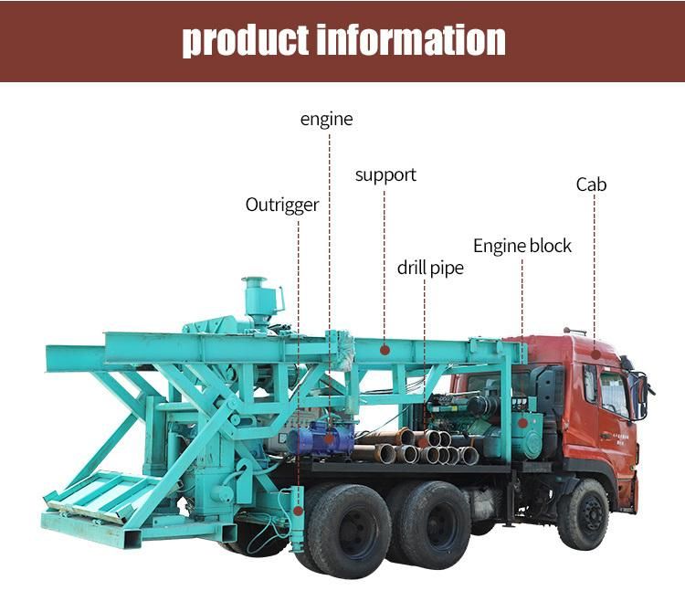 Truck Mounted 180m Reverse Circulation Water Well Bore Hole Drilling Rig for Sale