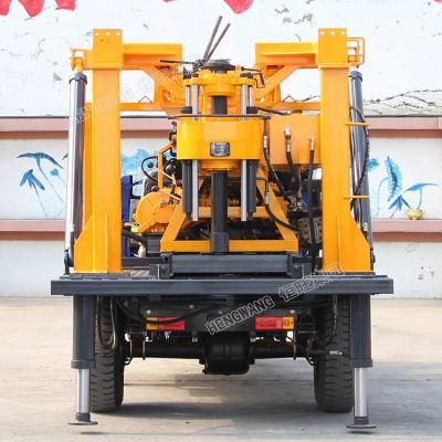 Hydraulic Totary Type 100-200m Depth Tricycle Mounted Water Well Drilling Machine