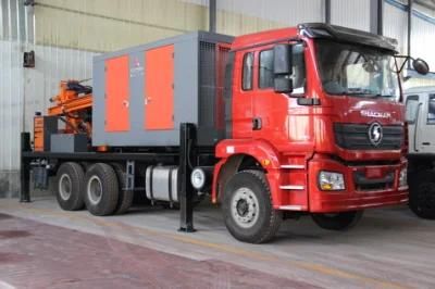 Truck Mounted Chassis 750mm Diameter 1200m Large Water Borehole Well Drilling Rig