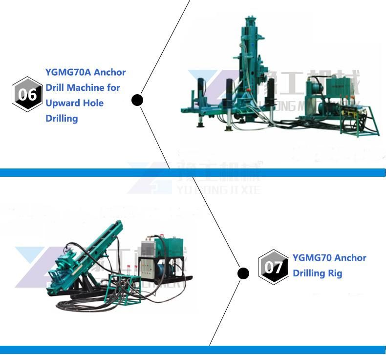 10-80m Drilling Depth Hydraulic Anchor Drilling Machine