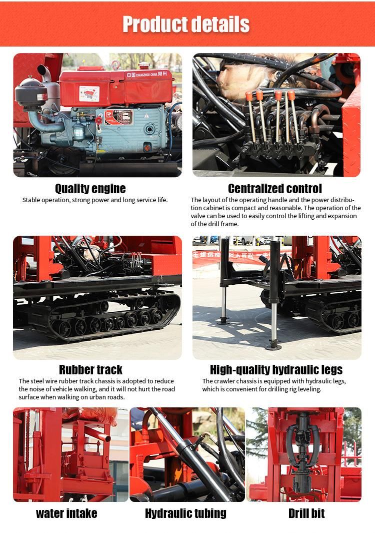 Positive Circulation Large Diameter Hydraulic Water Well Drill Rig