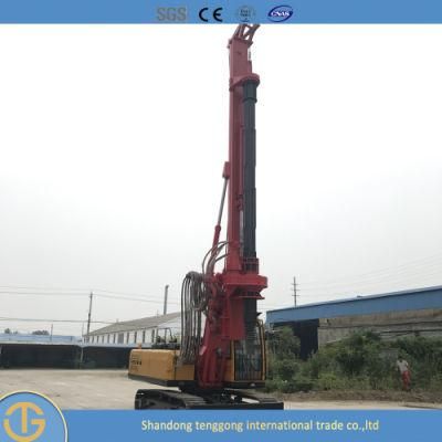 Crawler Pile Driver Electric Ground Screw Pile Driver Rotary Crawler Pile Driver Drilling Dr-90 Rig Machine for Free Can Customized