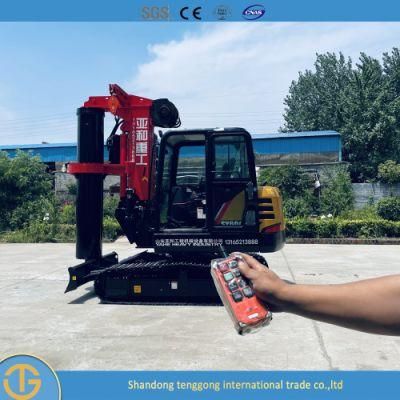 Rotary Drilling Driver Micro Piling Concrete Pile Hydraulic Drop Hammer Epuipments Dr-60 Middle Rotary Rig Machine