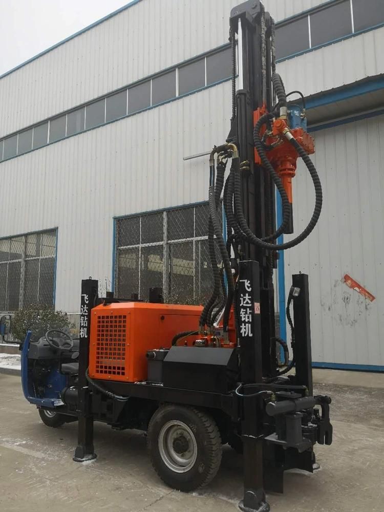 65kw Fyx200 Water Well Drilling Rig Machine with Ruber Crawler Electric Welding