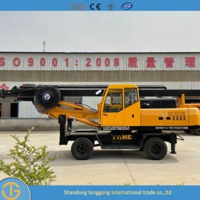 Wheel Type Hydraulic Pile Driver Drilling Machine for Engineering