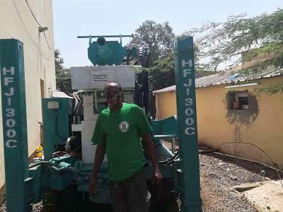 Hfj300c 105-325mm Commercial Use Crawler Type Borehole Water Well Drilling Rig
