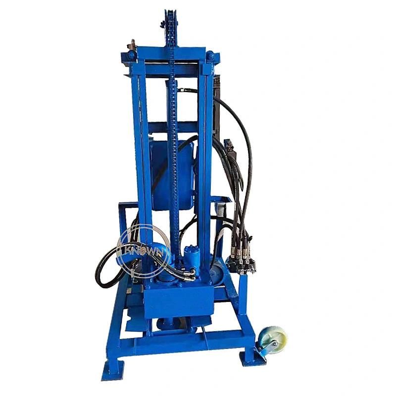 Diesel Water Well Drilling Machine 22HP 100m Drilling Wells Machine Hydraulic Mine Drilling Rig Electric