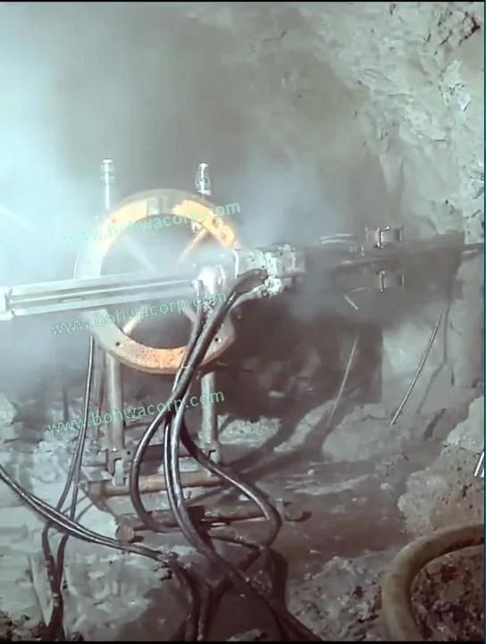 Tunnel Air Rock Bolts Drill Rig with Fan Holes Drilling