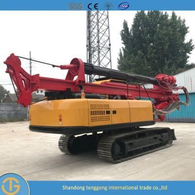 Sheet Pile Portable Pile Driver Electric Ground Driver Drilling Rig with Two Drilling Tools for Free Can Customize