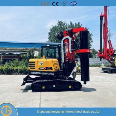 Piling Rotary Drilling Electric Ground Screw Pile Driver Epuipments Dr-60 Middle Rotary Rig Machine