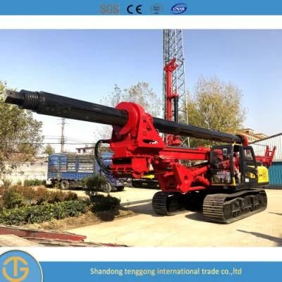 Electric Pile Driver Electric Ground Screw Excavator Mini Crawler Drilling Rig