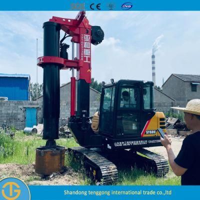 Small Rotary Hydraulic Deep Well Rotary Hammer Pile Dr-60 Middle Drilling Rig