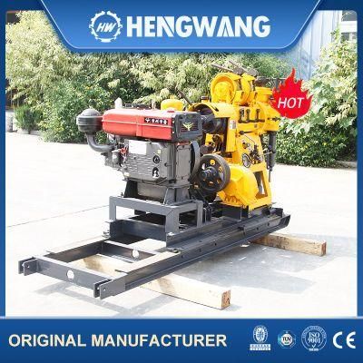Single Rope Lift Force 2ton Portable Diesel Shallow Homemade Drilling Depth 160m Water Well Drilling Rig Machine