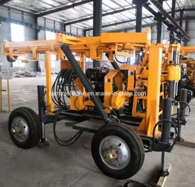 Trailer Mounted Hydraulic Geotechnical Investigation Core Drilling Rig with Hydraulic Tower