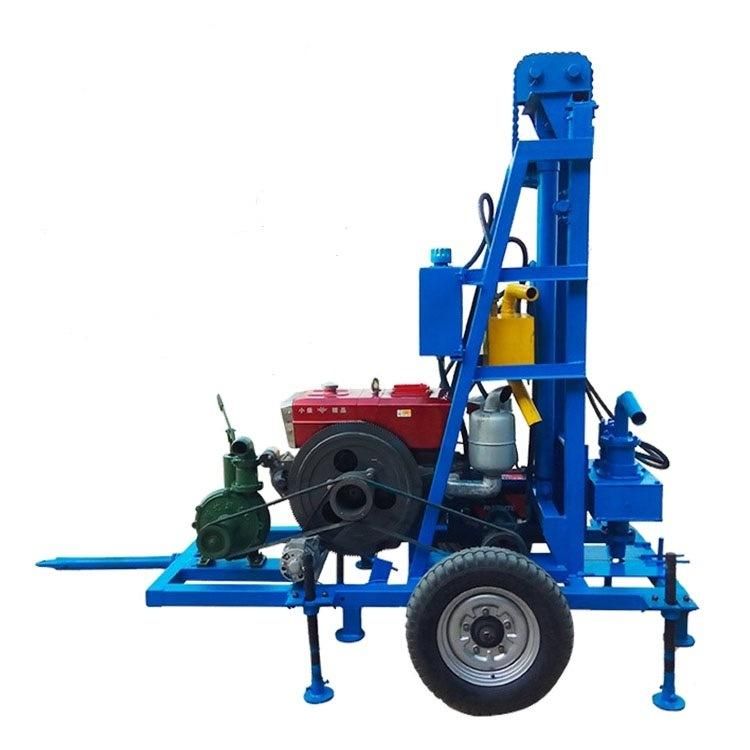 Hydraulic Model Electric Motor Small Portable Water Well Drilling Rig