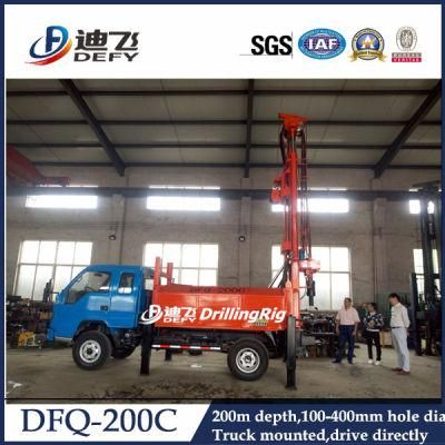 Dfq-200c Truck Water Well Drilling Machine