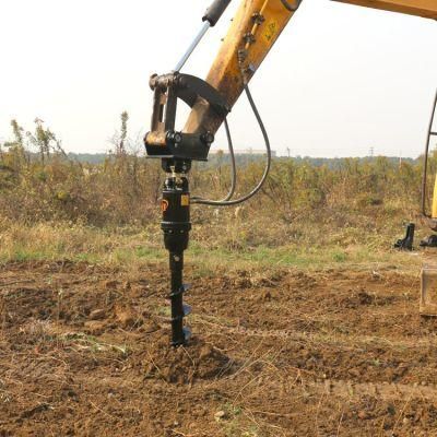 Hot Sale Hydraulic Earth Auger Drill Attachment Supplier Ground Hole Drill Earth Auger for Digging Holes