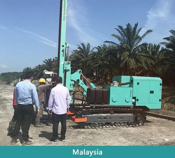 Hfpv-1A Small Static Hydraulic Crawler Rotary Photovoltaic Drilling Rig