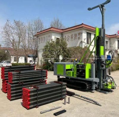 Crawler Mounted Full Hydraulic Power Head Mineral Samples Investigation Exploration Core Drilling Rig