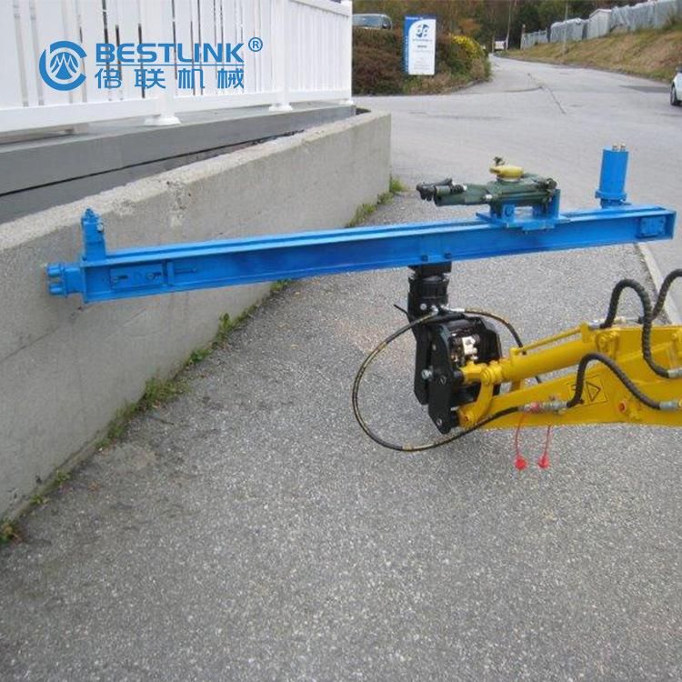Mining Excavator Mounted Drilling Attachment