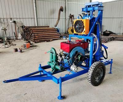 Deep Crawler Water Well Drilling Rig / Rotary Borewell Drilling Machine