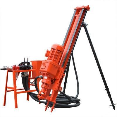 Electric Rotary Pneumatic DTH Drilling Rig 20m Hard Rockdrill Borehole Machine