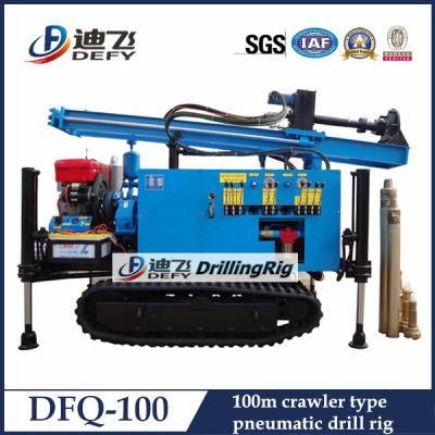2022 Hot Sale Dfq-100 Mountain Areas DTH Hammer Water Well Drilling Rig