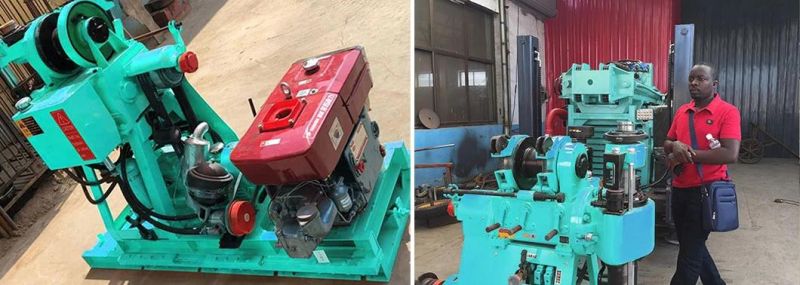 High Quality Hf200 200m Portable Air Diesel Water Well Drilling Rig