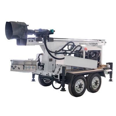 Portable Trailer Mounted Water Well Drilling Rig Borehole Boring Machine