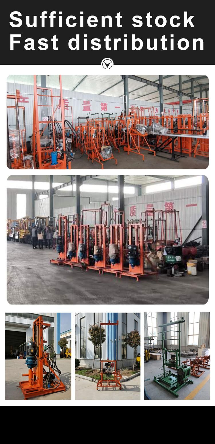 Diesel Hydraulic Lifting Borehole Water Well Drilling Rig for Sale