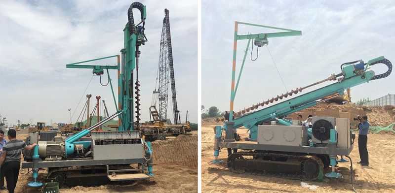 Low Pollution 100-120m Anchor Drilling Rig Machine for Engineering Construction