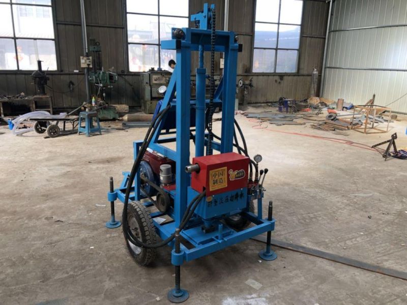 Hydraulic Rock Drll Machine with Gasoline Power Borehole Drill Rig