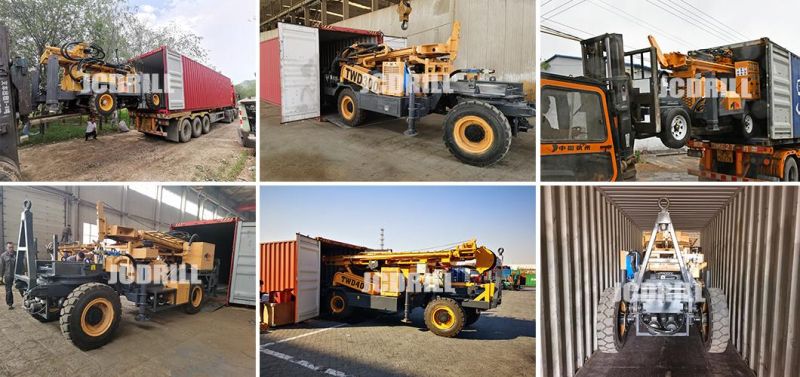 Air DTH Trailer Mounted Borehole Rotary Water Well Drilling Rig Hydraulic Drilling Rig