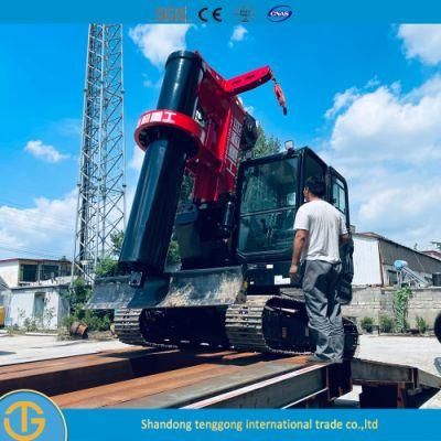 Mini Excavator Pile Driver Drilling Electric Ground Screw Pile Driver Epuipments Dr-60 Middle Rotary Rig Machine