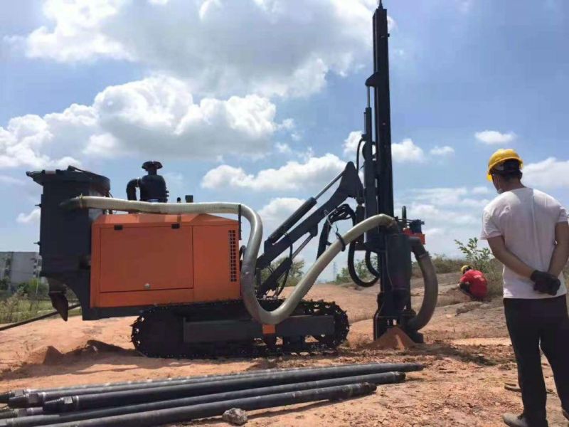 Mining Crawler Rock DTH Blast Hole Compressor Build in Drilling Rig