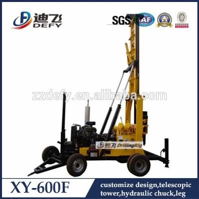 Factory Wholesale 600m Portable Water Drill Rig 600m Cheap Well Drill Machine