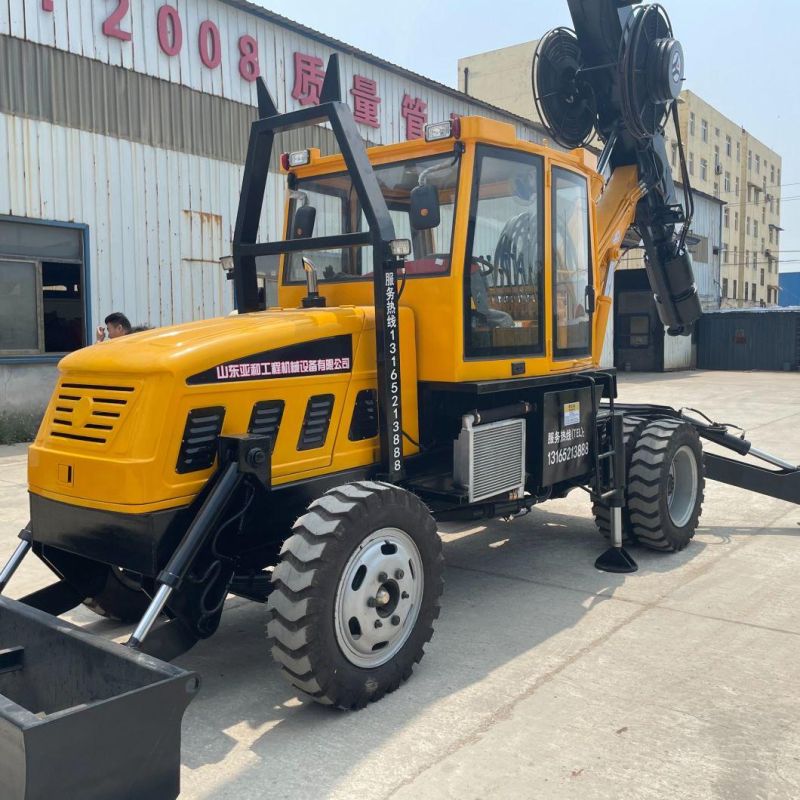 Rotary Pile Driver Bored Tractor Portable Drilling Rig for Sale Dl-180 Model