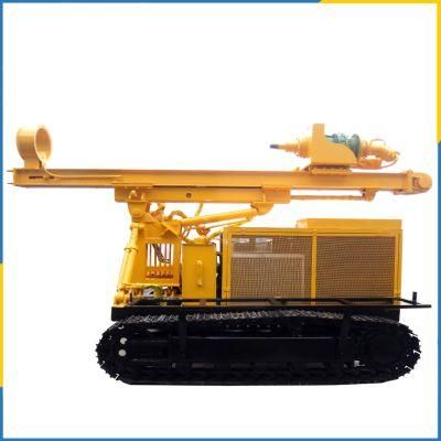 Solar Power 1-4m Photovoltaic Crawler Ground Drilling Pile Driver Machine