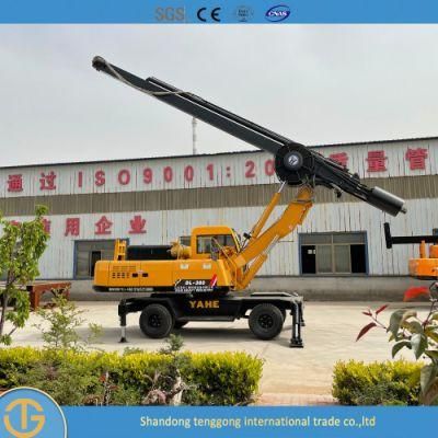 Wheel Excavator Mounted Full Hydraulic Rotary Pile Driver for Sale