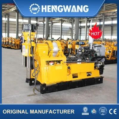 Medium Depth Core Drilling Machine Drilling Depth 600m Weight 1.8ton Hydraulic Drilling Rig for Sale