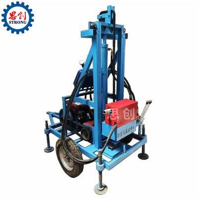 Two Wheels Trailer Mounted Water Well Drilling Machine for Sale