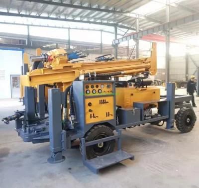 Wheel Trailer Mounted DTH Rock Borehole Water Well Drilling Machine (FYW-200)