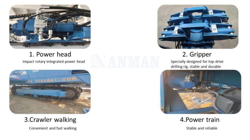 Hdl-160c All Kinds of Guide Hole Construct Borehole Drilling Rig Machine