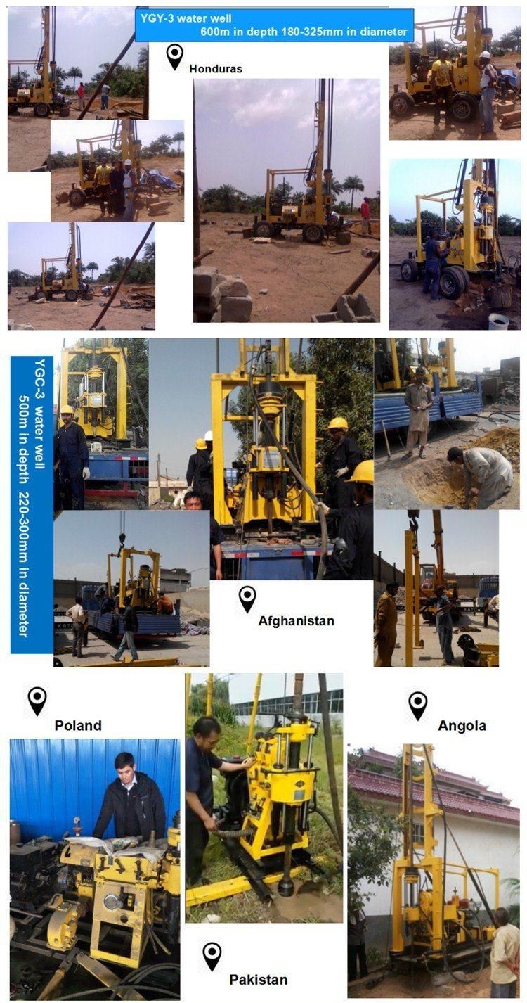 Trailer Mounted Hydraulic Water Well Drilling Rig Machine
