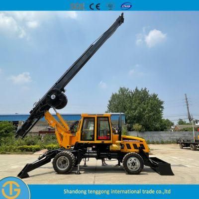 Tractor Piling Machine Deep Well Oil Crawler Surface Drilling Rig for Sale Dl-180 Model