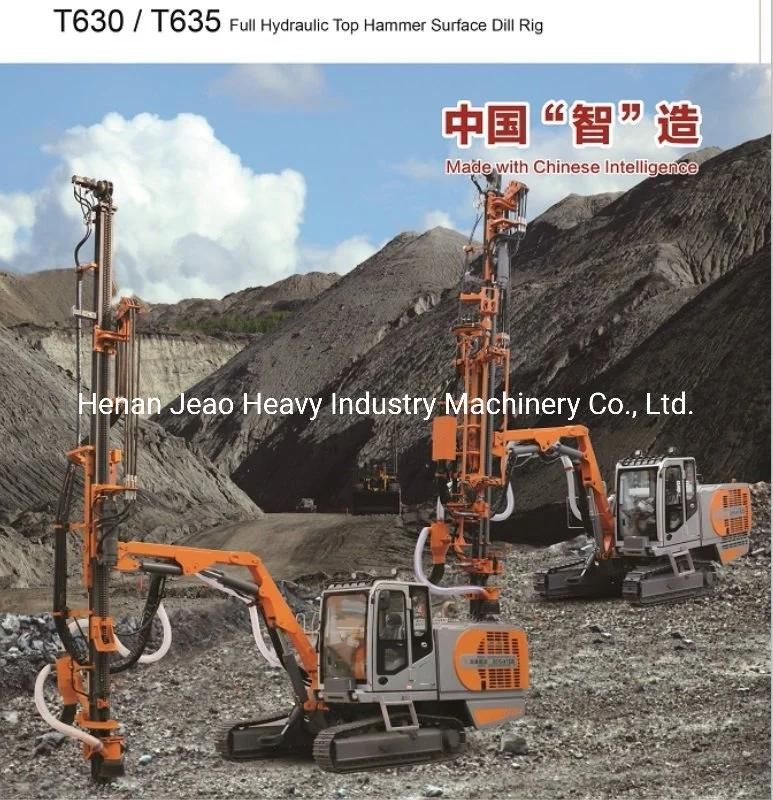 T635 Full Hydraulic Top Hammer Surface Drill Rig for Quarry