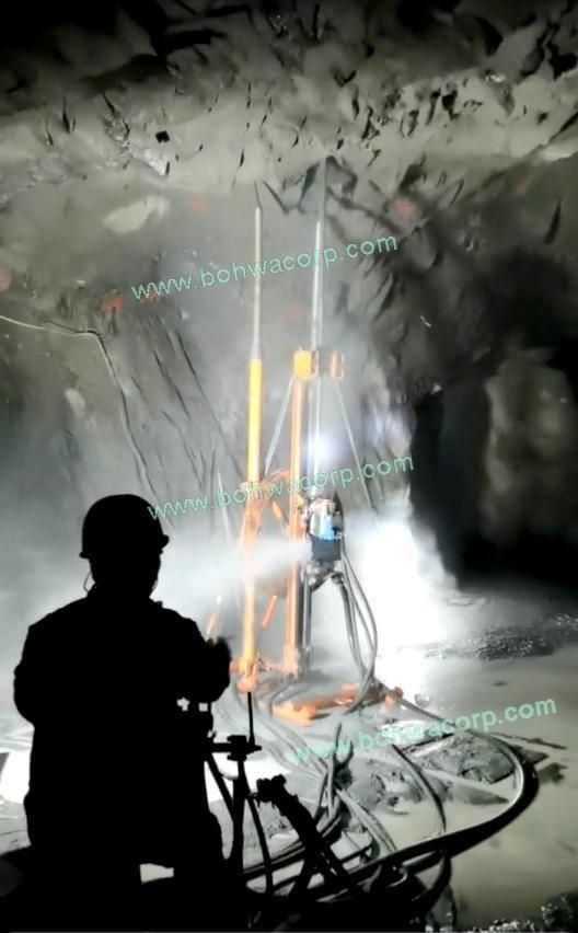Turntable Air Rocks Drill Rig for Tunnel Fan Borehole Drilling
