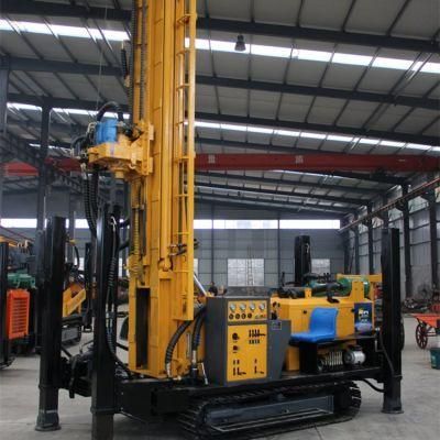 260m Deep Crawler Water Well Drilling Rig / Rotary Borewell Drilling Machine