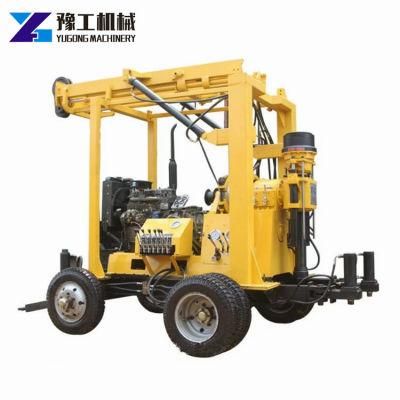 300-500m Depth Hydraulic Trailer Mounted Bore Hole Water Well Drilling Rig