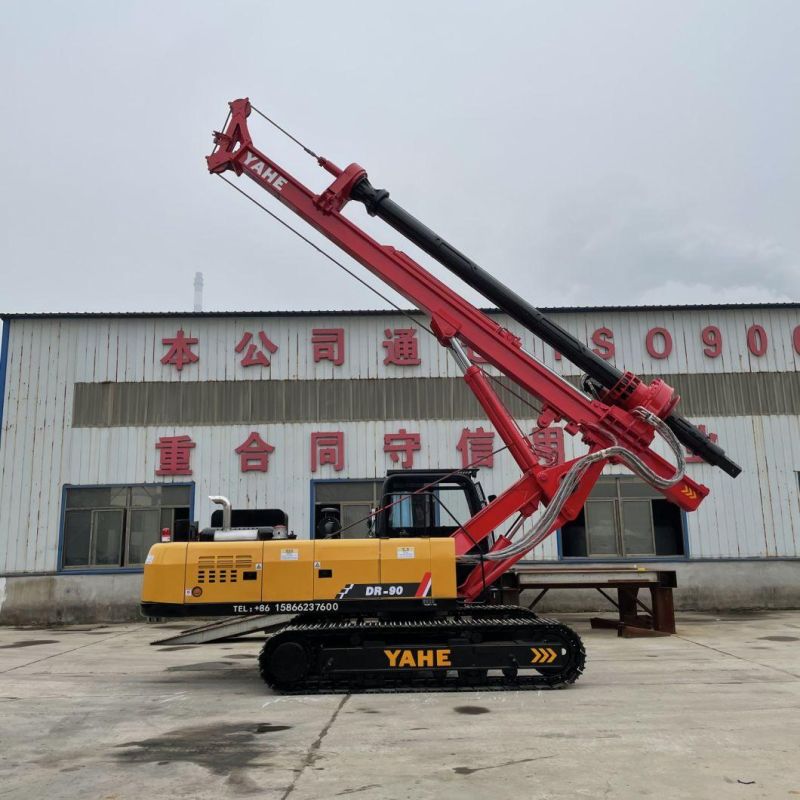 Construction Hydraulic Auger Drilling Rig with Crawler Chassis Undercarriage